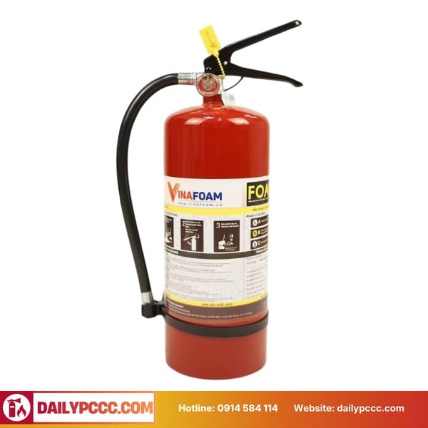 Bình chữa cháy bọt Foam 3 lít xách tay Vinafoam (Tem kiểm định)