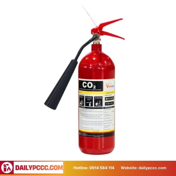 Bình chữa cháy khí CO2 3kg VinaFoam
