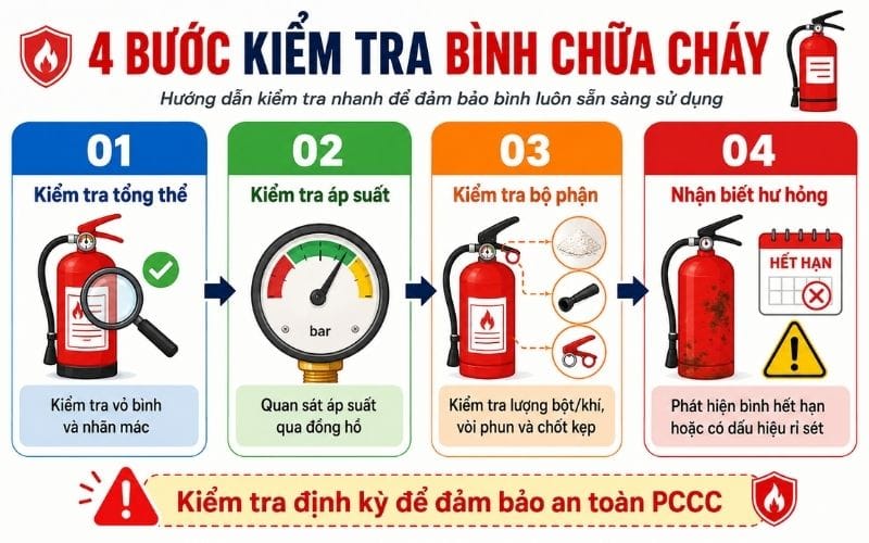 kiểm tra bình chữa cháy định kỳ